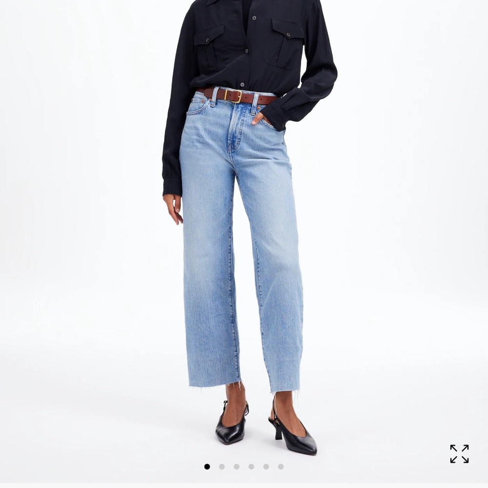 Madewell Perfect Vintage Wide Leg crop jeans in Altoona Wash 👖